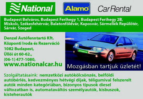 DENZEL AUTÓFENNTARTÓ KFT. NATIONAL CAR RENTAL