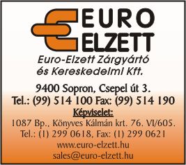 EURO-ELZETT E13 ZÁRGYÁRTÓ ÉS KERESKEDELMI KFT.