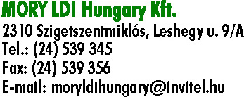 MORY LDI HUNGARY KFT.