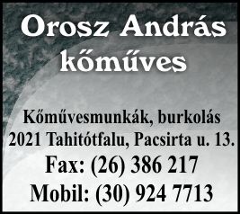 OROSZ ANDRÁS KŐMŰVES