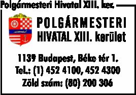 POLGÁRMESTERI HIVATAL XIII. KER.