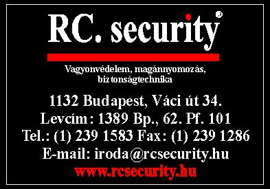 RC. SECURITY VAGYONVÉDELMI KFT.