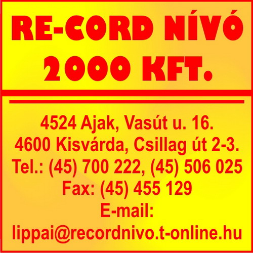 RE-CORD NÍVÓ 2000 KFT.