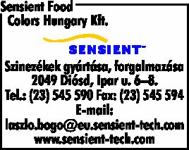SENSIENT FOOD COLORS HUNGARY KFT.