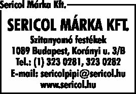 SERICOL MÁRKA KFT.