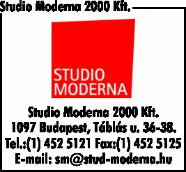 STUDIO MODERNA 2000 KFT.